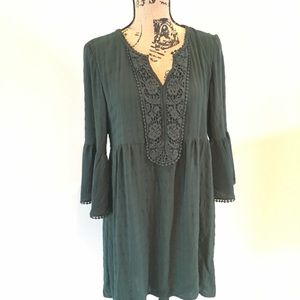 Knox Rose•Tunic dress• bell sleeves• large.